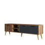 Hanah Home Soporte de TV Nogal y Antracita